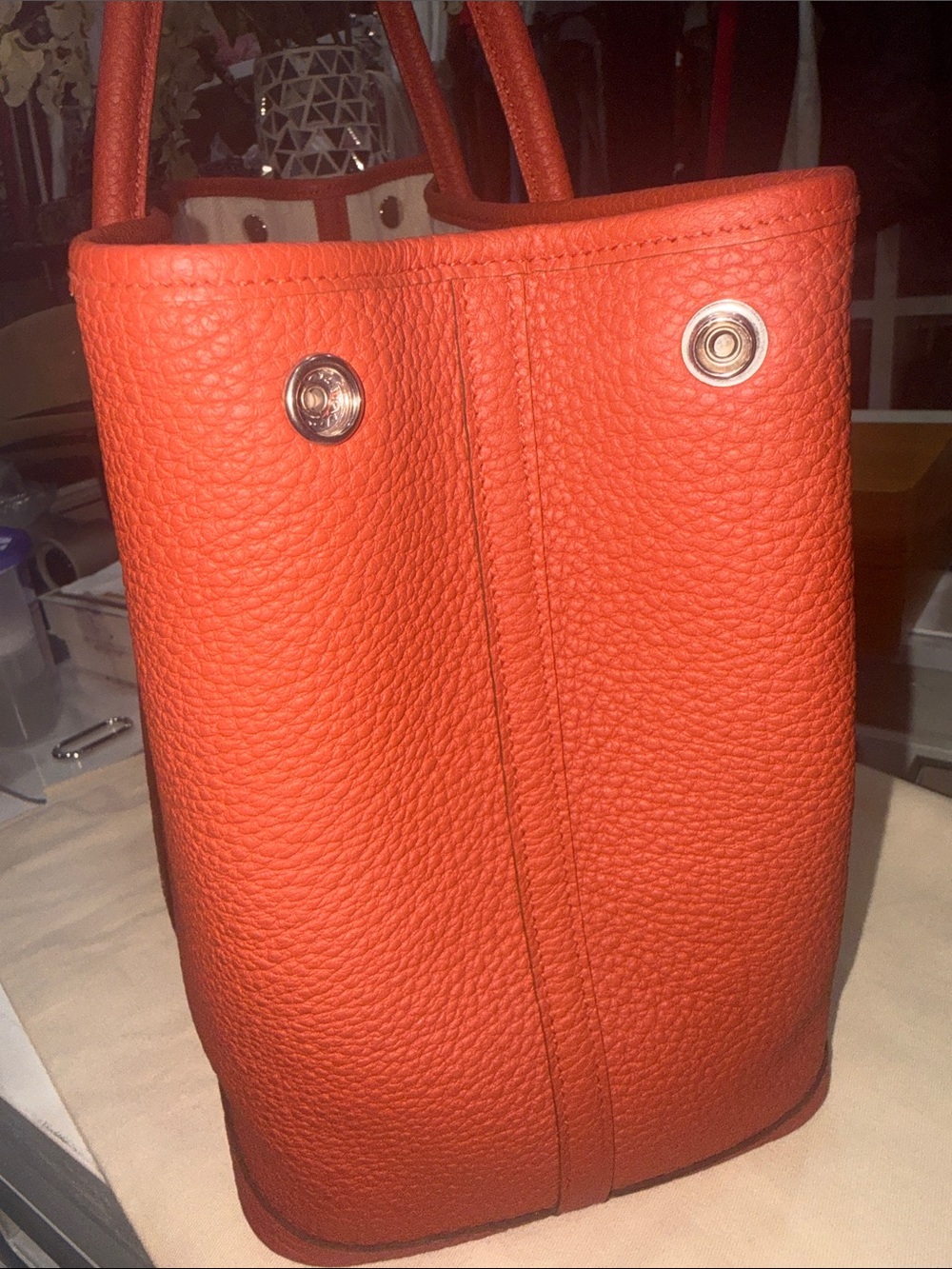 Authentic Hermes Negonda Garden Party 36 MM Rouge Duchesse - Picture 4 of 9